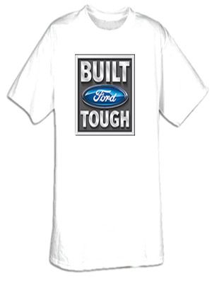 Built Ford Tough T-Shirts - Tall Size Ford Logo Adult Tee Shirts