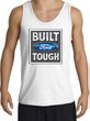 Built Ford Tough Tank Top - Ford Logo Adult White Tanktop