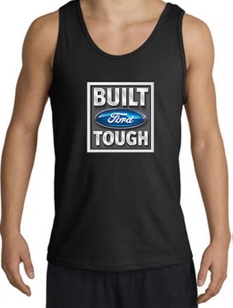 Built Ford Tough Tanktop Logo Mens Black Tank Top