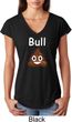 Bull Crap Ladies Tri Blend V-Neck Shirt