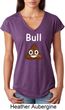 Bull Crap Ladies Tri Blend V-Neck Shirt