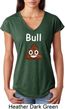Bull Crap Ladies Tri Blend V-Neck Shirt