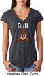 Bull Crap Ladies Tri Blend V-Neck Shirt