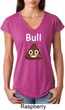 Bull Crap Ladies Tri Blend V-Neck Shirt