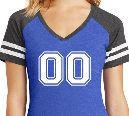 Buy Cool Shirts Ladies Double Zeroes V-Neck Sporty Tee Shirt