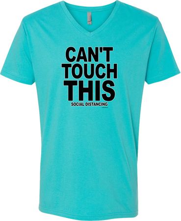 Can't Touch This Adult V-Neck T-Shirt