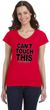 Can't Touch This Ladies Social Distancing Fit V-Neck T-Shirt