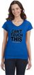 Can't Touch This Ladies Social Distancing Fit V-Neck T-Shirt