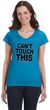 Can't Touch This Ladies Social Distancing Fit V-Neck T-Shirt