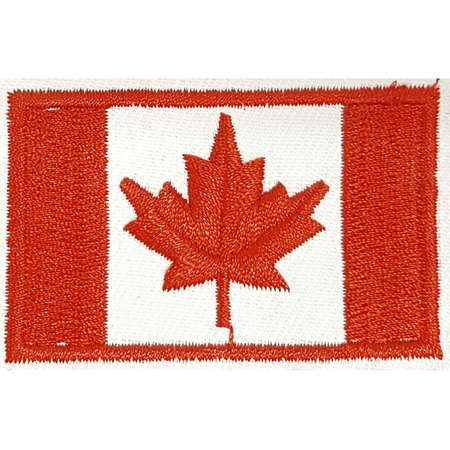 Canada Flag Iron-On Applique Patch