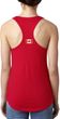 Canada Flag Patch Back Print Ladies Ideal Tank Top