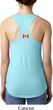 Canada Flag Patch Back Print Ladies Ideal Tank Top