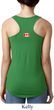 Canada Flag Patch Back Print Ladies Ideal Tank Top