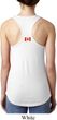 Canada Flag Patch Back Print Ladies Ideal Tank Top