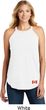 Canada Flag Patch Bottom Print Ladies Tri Rocker Tank Top