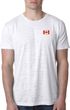 Canada Flag Patch Pocket Print Burnout Shirt