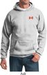 Canada Flag Patch Pocket Print Hoodie