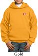 Canada Flag Patch Pocket Print Kids Hoodie