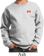 Canada Flag Patch Pocket Print Kids Sweatshirt