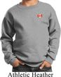 Canada Flag Patch Pocket Print Kids Sweatshirt