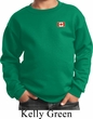 Canada Flag Patch Pocket Print Kids Sweatshirt