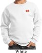 Canada Flag Patch Pocket Print Kids Sweatshirt