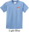 Canada Flag Patch Pocket Print Kids T-shirt