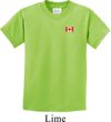 Canada Flag Patch Pocket Print Kids T-shirt