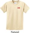 Canada Flag Patch Pocket Print Kids T-shirt