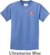 Canada Flag Patch Pocket Print Kids T-shirt