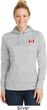 Canada Flag Patch Pocket Print Ladies Dry Wicking Hoodie