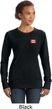 Canada Flag Patch Pocket Print Ladies Sweatshirt
