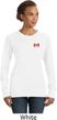 Canada Flag Patch Pocket Print Ladies Sweatshirt