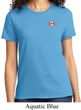 Canada Flag Patch Pocket Print Ladies T-shirt