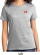 Canada Flag Patch Pocket Print Ladies T-shirt