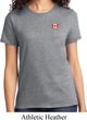 Canada Flag Patch Pocket Print Ladies T-shirt