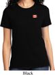 Canada Flag Patch Pocket Print Ladies T-shirt