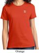 Canada Flag Patch Pocket Print Ladies T-shirt