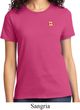 Canada Flag Patch Pocket Print Ladies T-shirt