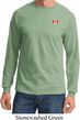 Canada Flag Patch Pocket Print Long Sleeve