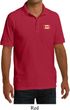 Canada Flag Patch Pocket Print Mens Pique Polo