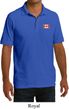 Canada Flag Patch Pocket Print Mens Pique Polo