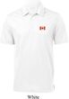 Canada Flag Patch Pocket Print Mens Textured Polo