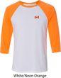Canada Flag Patch Pocket Print Raglan Shirt