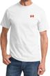 Canada Flag Patch Pocket Print T-shirt