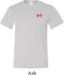 Canada Flag Patch Pocket Print Tall T-shirt