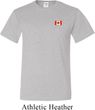 Canada Flag Patch Pocket Print Tall T-shirt