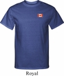 Canada Flag Patch Pocket Print Tall T-shirt