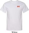 Canada Flag Patch Pocket Print Tall T-shirt