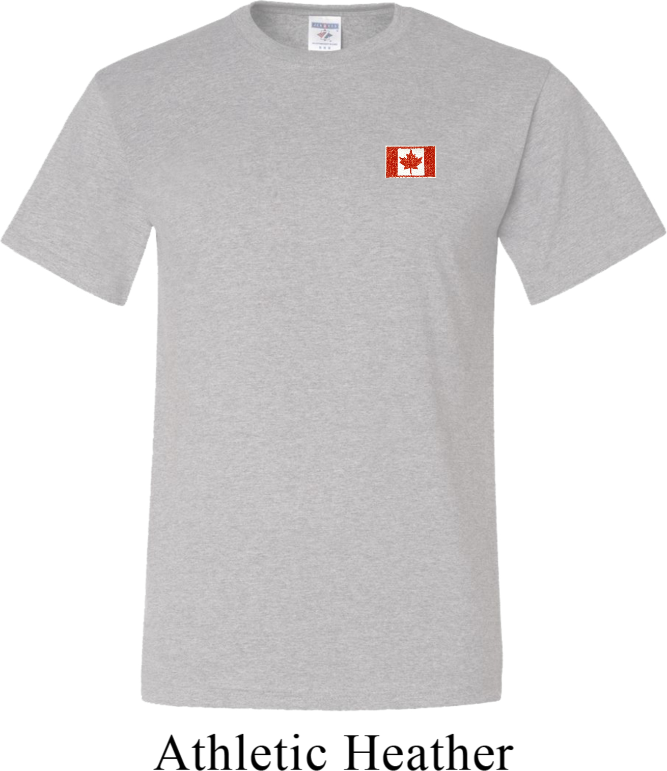 Canada Flag Patch Pocket Print Tall Tshirt Canada Flag Patch Pocket
